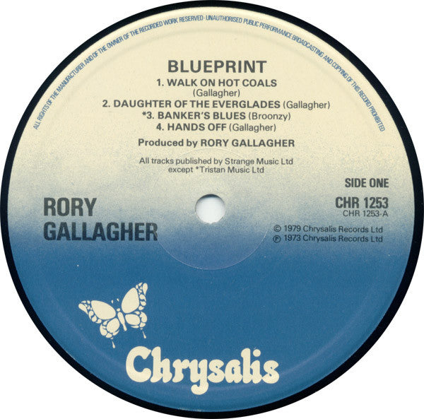 Rory Gallagher : Blueprint (LP, Album, RE)