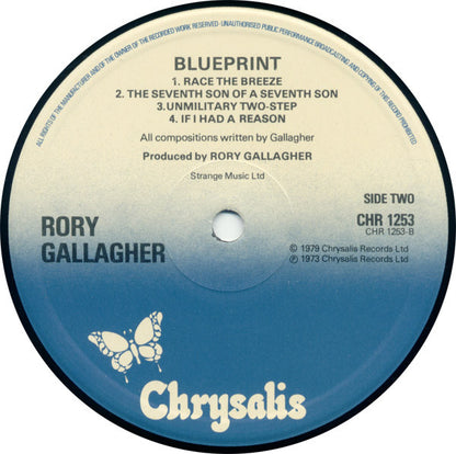 Rory Gallagher : Blueprint (LP, Album, RE)