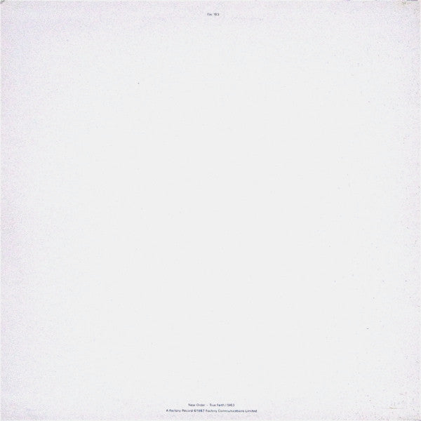 New Order : True Faith / 1963 (12", Single)