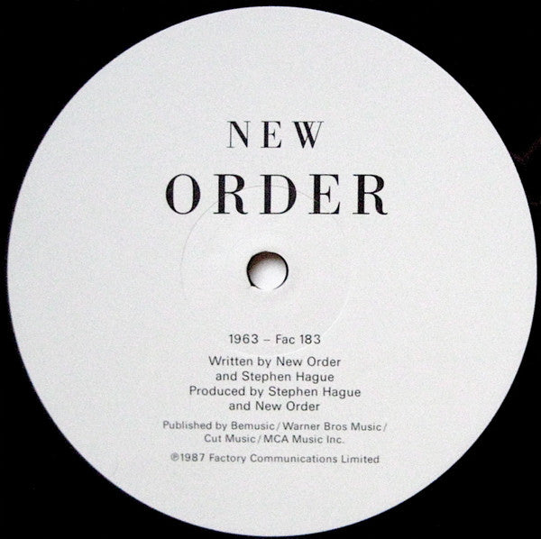 New Order : True Faith / 1963 (12", Single)