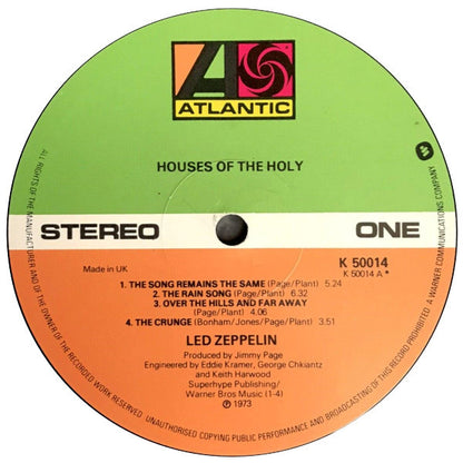 Led Zeppelin : Houses Of The Holy (LP, Album, RE, Orl)