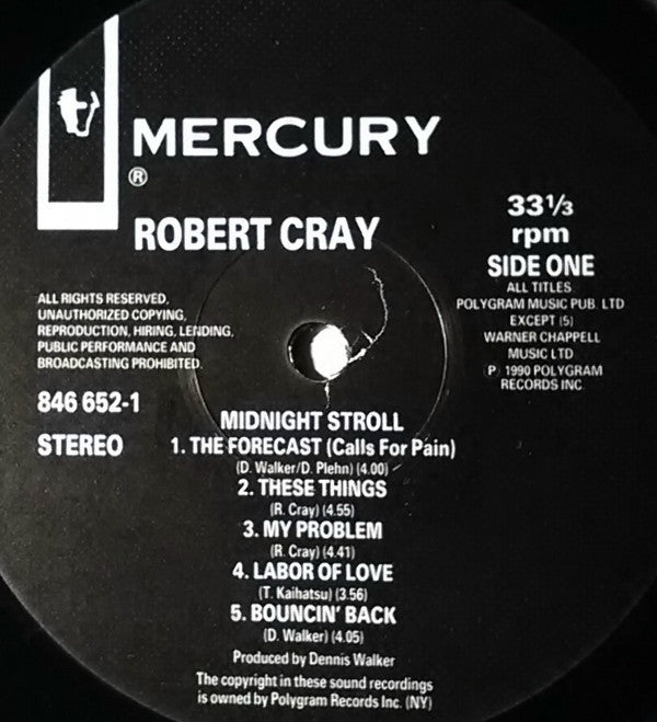 Robert Cray : Midnight Stroll (LP, Album)