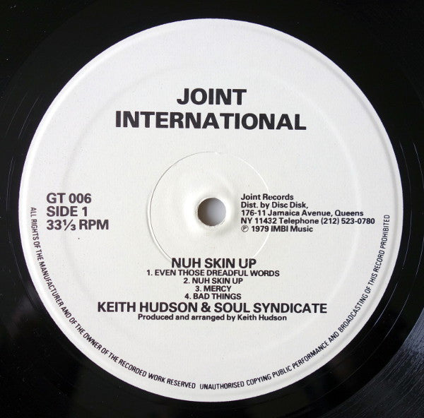 Keith Hudson & Soul Syndicate* : Nuh Skin Up Dub (LP, Album)