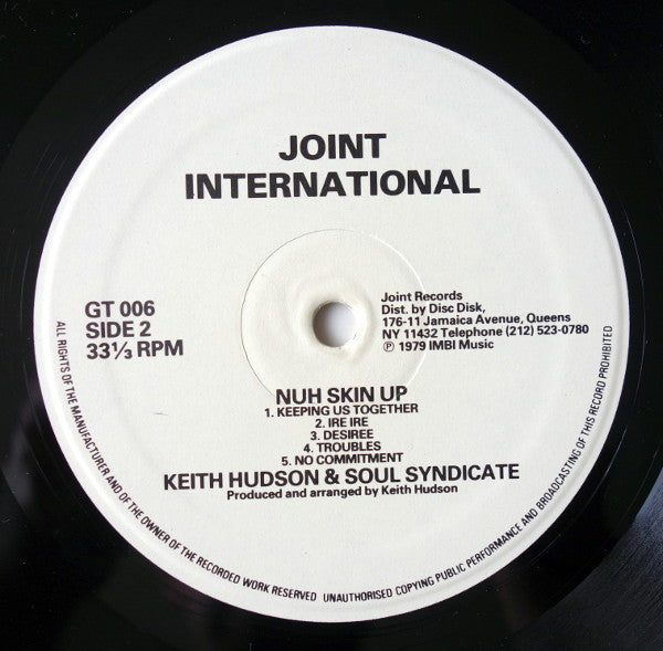 Keith Hudson & Soul Syndicate* : Nuh Skin Up Dub (LP, Album)