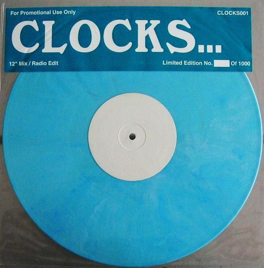 SR Collective : Clocks... (12", S/Sided, Ltd, Promo, Unofficial, W/Lbl, Blu)