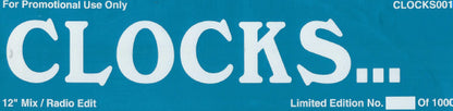 SR Collective : Clocks... (12", S/Sided, Ltd, Promo, Unofficial, W/Lbl, Blu)