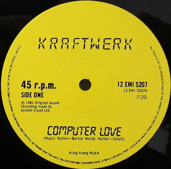 Kraftwerk : Computer Love / The Model (12", Single)