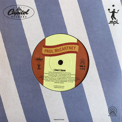 Paul McCartney : I Don't Know / Come On To Me (7", RSD, Single, Ltd)