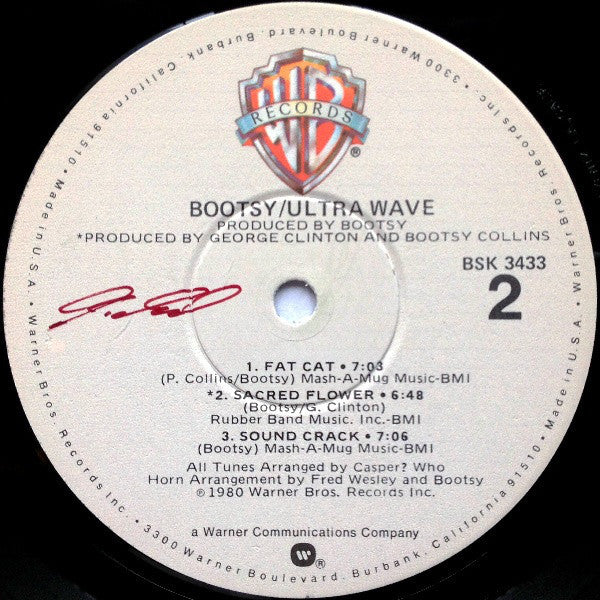 Bootsy* : Ultra Wave (LP, Album, Win)