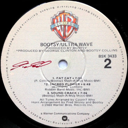 Bootsy* : Ultra Wave (LP, Album, Win)