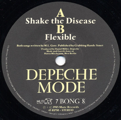 Depeche Mode : Shake The Disease (7", Single)