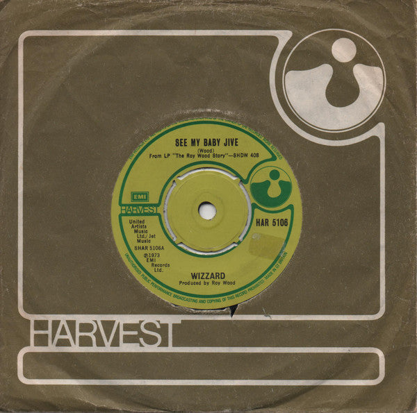 Wizzard (2) : See My Baby Jive (7", Single)