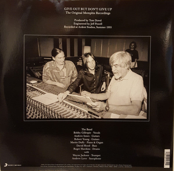 Primal Scream : Give Out But Don't Give Up (The Original Memphis Recordings) (2x12", Album, 180)