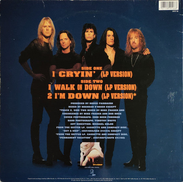 Aerosmith : Cryin' (12", Single, Ltd, Whi)