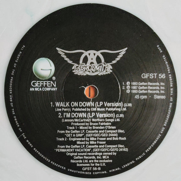 Aerosmith : Cryin' (12", Single, Ltd, Whi)