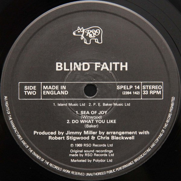 Blind Faith (2) : Blind Faith (LP, Album, RE)