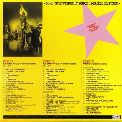The Crazy World Of Arthur Brown : The Crazy World Of Arthur Brown - 50th Anniversary Super Deluxe Edition (Box, Comp, Dlx, RE, RM + CD, Album, Enh + CD, Albu)