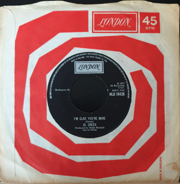 Al Green : Here I Am (Come And Take Me) (7")