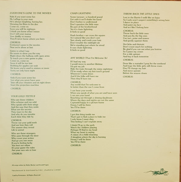 Steely Dan : Katy Lied (LP, Album)