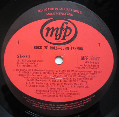 John Lennon : Rock 'N' Roll (LP, Album, RE, RP)