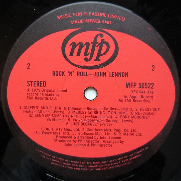 John Lennon : Rock 'N' Roll (LP, Album, RE, RP)
