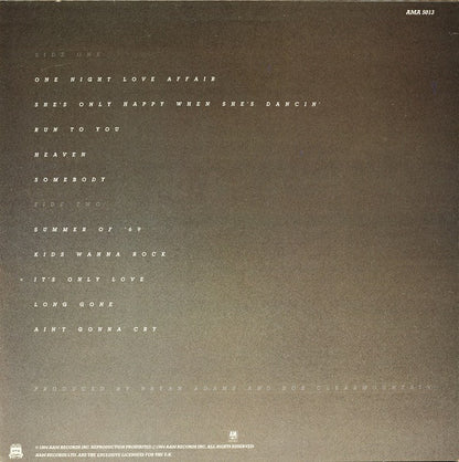 Bryan Adams : Reckless (LP, Album)