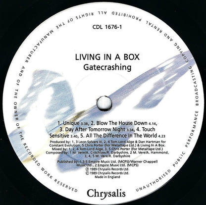 Living In A Box : Gatecrashing (LP, Album)