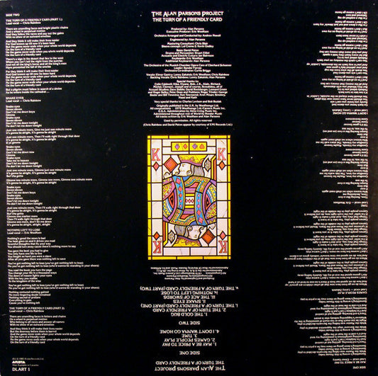 The Alan Parsons Project : The Turn Of A Friendly Card (LP, Album, PRS)