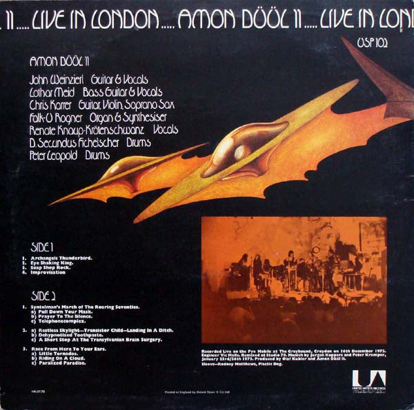 Amon Düül II : Live In London (LP, Album)