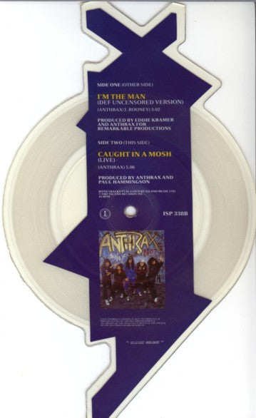 Anthrax : I'm The Man (7", Shape, Ltd, Pic)