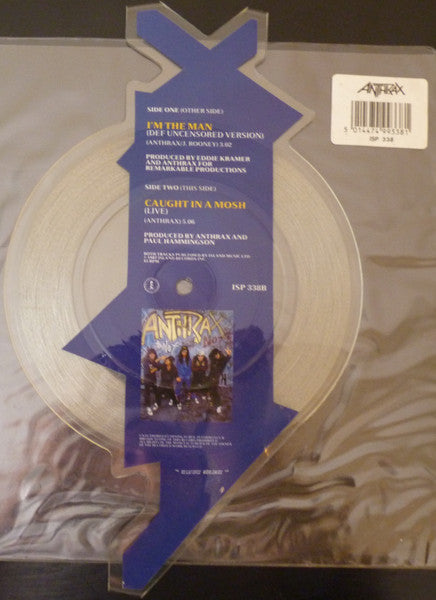 Anthrax : I'm The Man (7", Shape, Ltd, Pic)