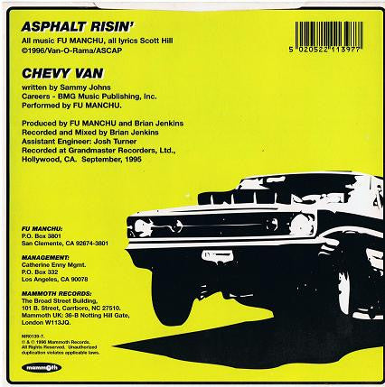 Fu Manchu : Asphalt Risin' b/w Chevy Van (7", Single, Red)