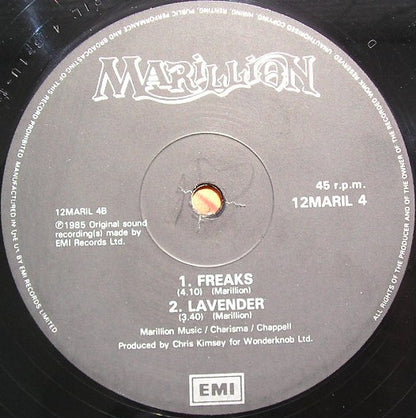 Marillion : Lavender (12", Single, Bla)