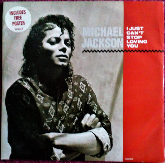 Michael Jackson : I Just Can't Stop Loving You (12", Pos)