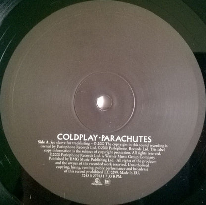 Coldplay : Parachutes (LP, Album, RE, RP, 180)