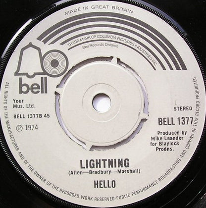 Hello : Tell Him (7", Single)