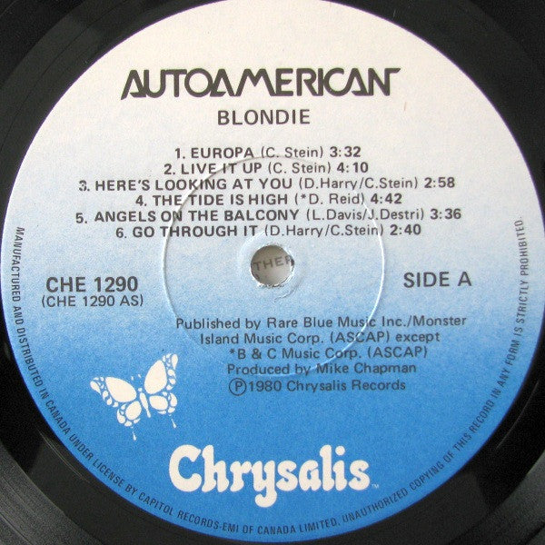 Blondie : Autoamerican (LP, Album, TLC)