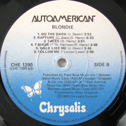 Blondie : Autoamerican (LP, Album, TLC)