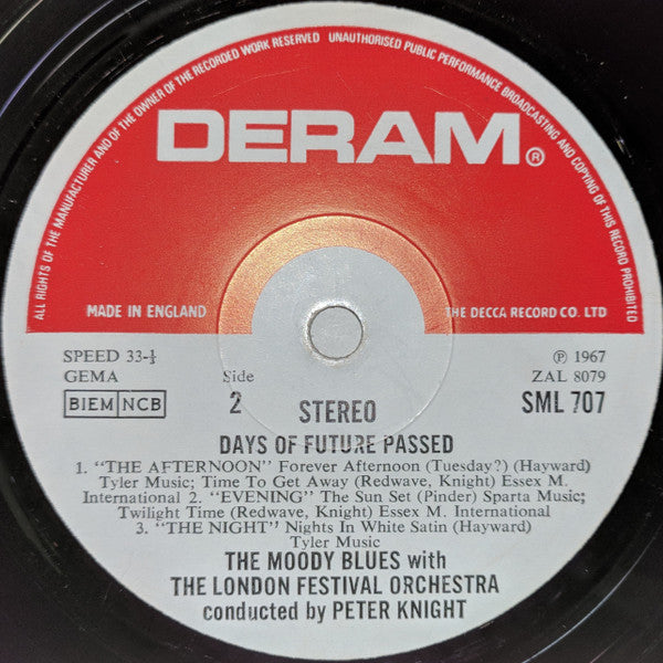 The Moody Blues With The London Festival Orchestra Conducted By Peter Knight (5) : Days Of Future Passed (LP, Album)