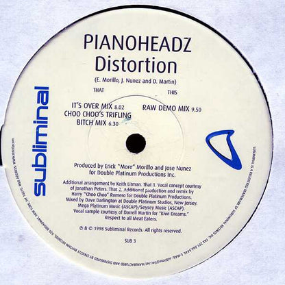 The Pianoheadz : Distortion (12")