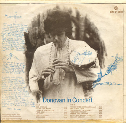 Donovan : Donovan In Concert (LP, Album, Mono)