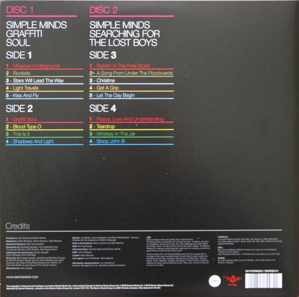 Simple Minds : Graffiti Soul (LP, Album, Yel + LP, Album, Blu + RSD, RE)