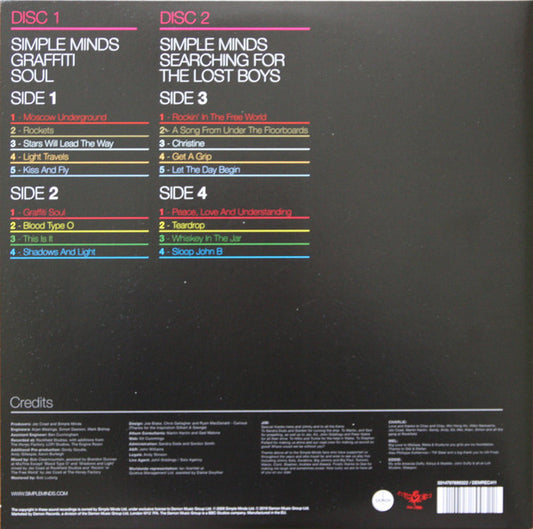 Simple Minds : Graffiti Soul (LP, Album, Yel + LP, Album, Blu + RSD, RE)