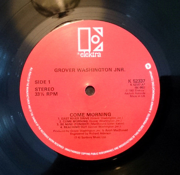 Grover Washington, Jr. : Come Morning (LP, Album)