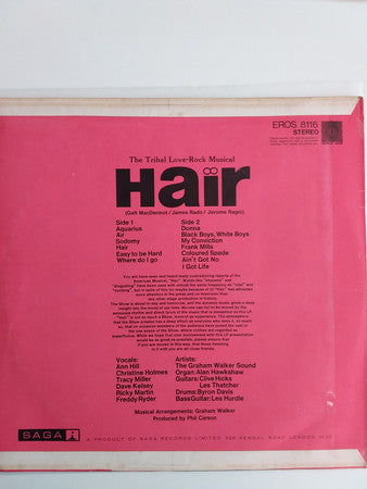 The Graham Walker Sound : Hair (The American Tribal Love-Rock Musical) (LP)