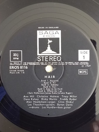 The Graham Walker Sound : Hair (The American Tribal Love-Rock Musical) (LP)