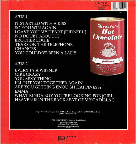 Hot Chocolate : The Very Best Of Hot Chocolate (LP, Album, Comp)