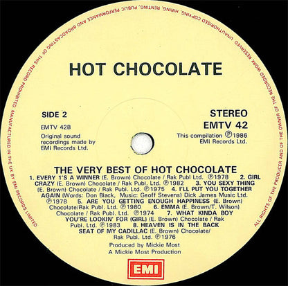 Hot Chocolate : The Very Best Of Hot Chocolate (LP, Album, Comp)