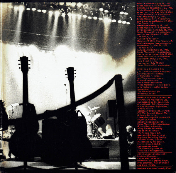 Eagles : Eagles Live (2xLP, Album, RP)