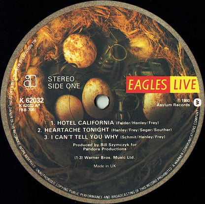 Eagles : Eagles Live (2xLP, Album, RP)